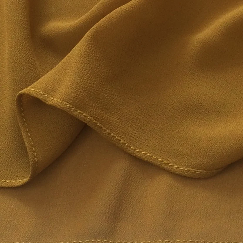 Bawal Shawl (Pashmina Ceruti Babydoll) Dark Gold Mustard - Image 3