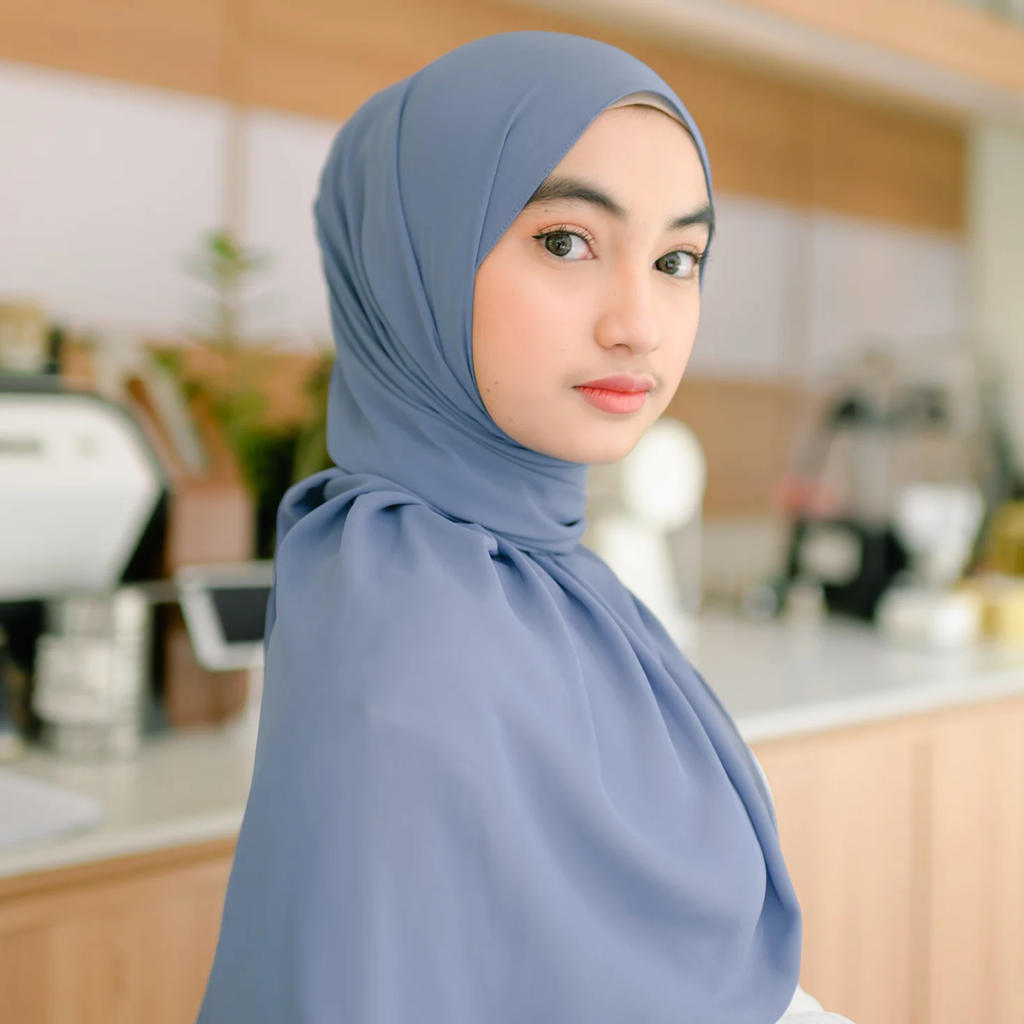 Bawal Shawl (Pashmina Ceruti Babydoll) Denim - Image 3