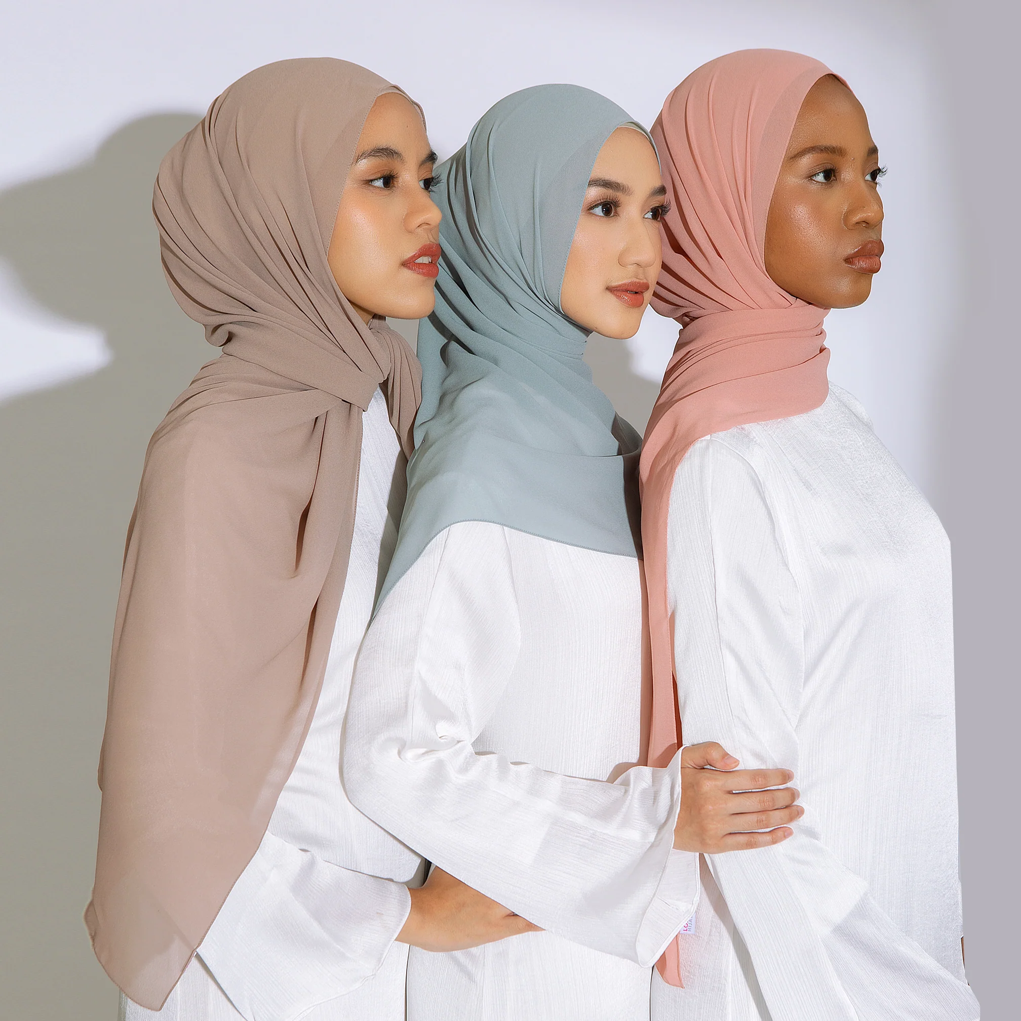 Bawal Shawl (Pashmina Ceruti Babydoll) Peach Pearl - Image 4