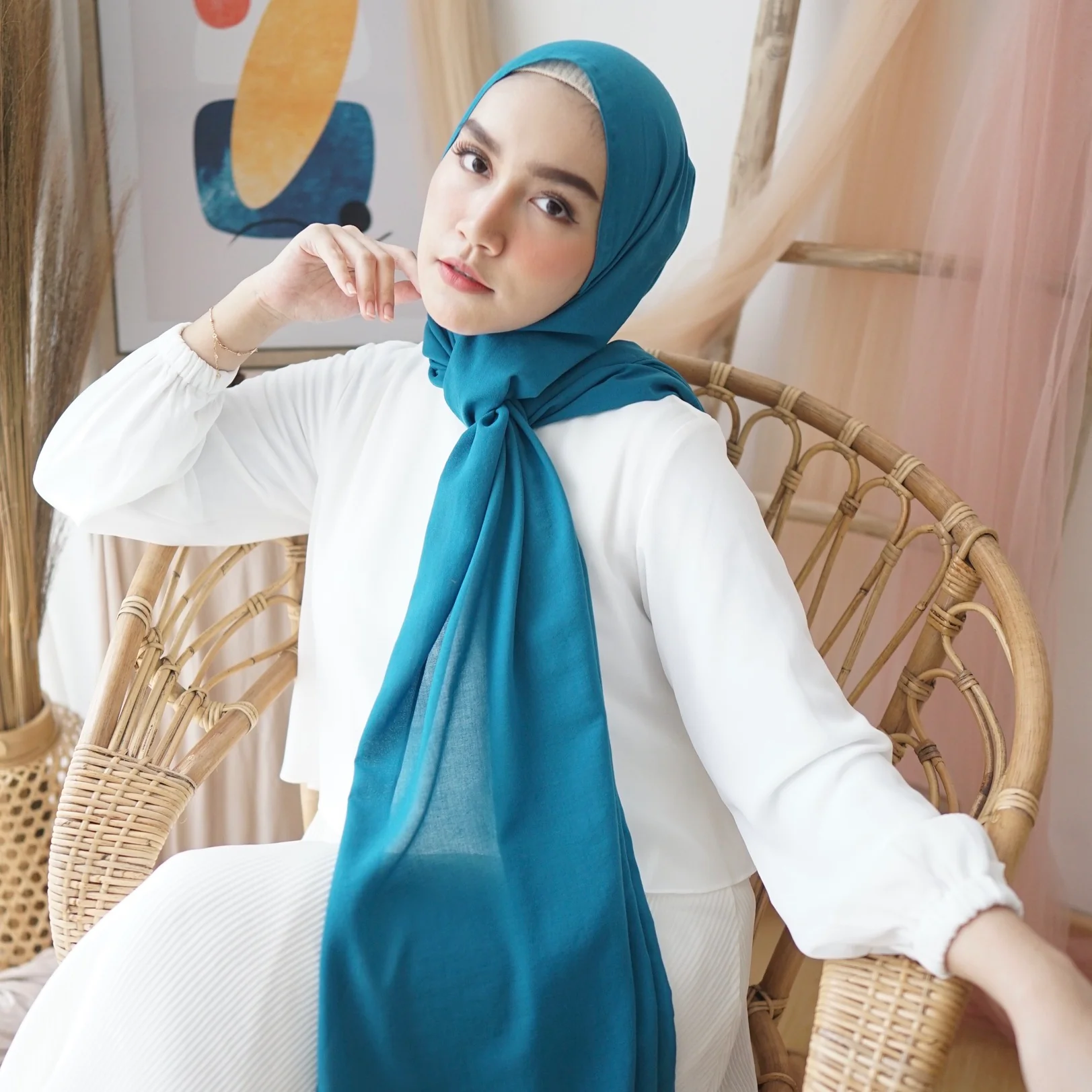 Detaa Shawl Blue Tosca - Image 3