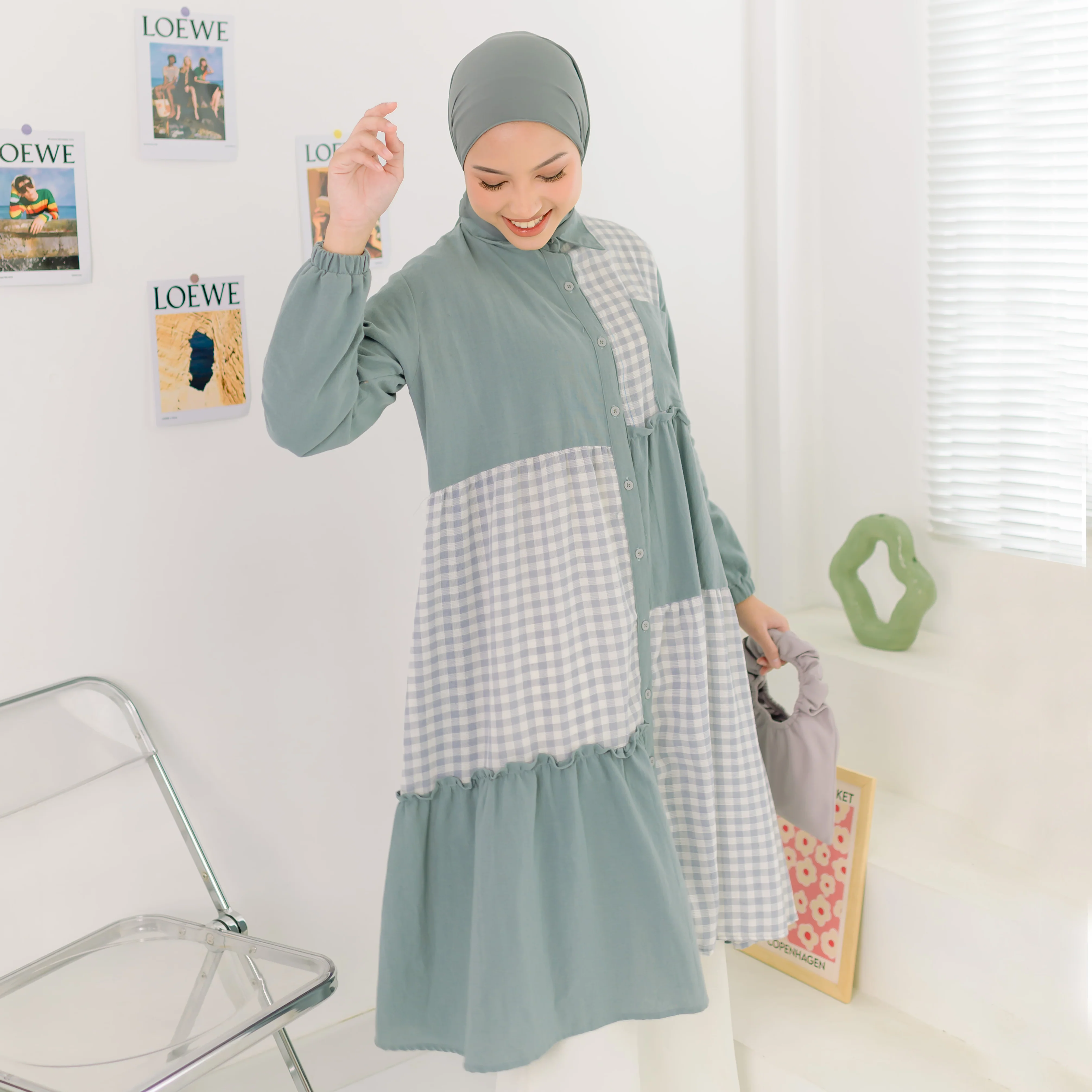 Palma Tunik Blue Grey - Image 3