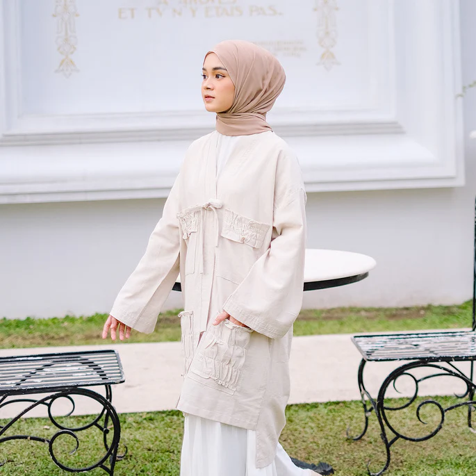 Zyre Outer Cream (Outer Cotton Linen) - Image 3